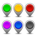 Map markers 3 Royalty Free Stock Photo