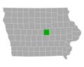 Map of Marshall in Iowa