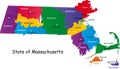 Map of Massachusetts state