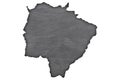 Map of Mato Grosso do Sul on dark slate