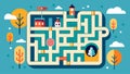 A map of a maze with hidden compartments and secret passageways representing the complexities of navigating through our