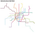 Map of the  metro, Subway Royalty Free Stock Photo