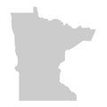 Map of Minnesota, MN Royalty Free Stock Photo