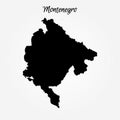 Map of Montenegro Royalty Free Stock Photo