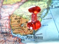 Map of Montevideo Uruguay Royalty Free Stock Photo