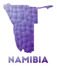 Map of Namibia.