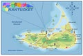Map of Nantucket.