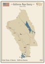 Map of Napa County in California