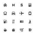 Map navigation icon set Royalty Free Stock Photo