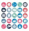 Map and Navigation Isolated Vector Icons set that can easily modify or edit