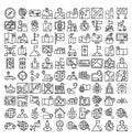 Map and Navigation Isolated Vector Icons set that can easily modify or edit