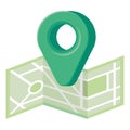 map and navigation location pin