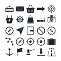 Map and navigation Vector icons can be easily modify or edited Royalty Free Stock Photo