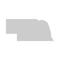 Map of Nebraska, NE Royalty Free Stock Photo