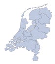 Map Netherlands Royalty Free Stock Photo