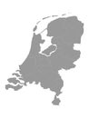 Map of the Netherlands with provinces