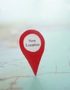Map New Location Royalty Free Stock Photo