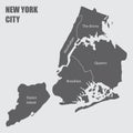 Map of New York city Royalty Free Stock Photo