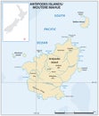 Map of the New Zealand Offshore Island Antipodes