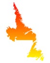 Map of Newfoundland and Labrador