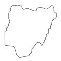 Map of Nigeria - outline
