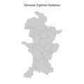 map of Noroeste Espirito-Santense is a mesoregion in Espirito Sa Royalty Free Stock Photo