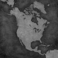 Map of North America - Blank Map Royalty Free Stock Photo