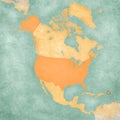 Map of North America - U.S. Virgin Islands USA