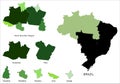 Map of North Brazilian Region