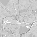 Map of Northampton, England Royalty Free Stock Photo