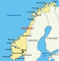 Map of Norway - eps