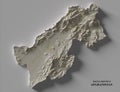 Map of Paktia Province, Afghanistan.