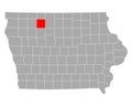 Map of Palo Alto in Iowa