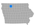 Map of Palo Alto in Iowa