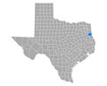 Map of Panola in Texas