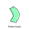 Map of Pantan Cuaca City illustration design Abstract, designs concept, logos, logotype element for template