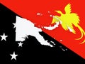 Map of Papua - New Guinea.