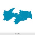 map of Paraiba is a state of Brazil with mesoregions