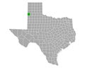 Map of Parmer in Texas Royalty Free Stock Photo