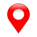 Map pin flat design style modern icon Royalty Free Stock Photo