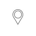 Map pin icon, location vector illustation icon