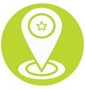 Map Pin Isolated Vector icon that can be easily edit or modified. Map Pin Isolated Vector icon that can be easily edit or modifie Royalty Free Stock Photo