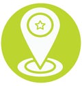 Map Pin Isolated Vector icon that can be easily edit or modified. Map Pin Isolated Vector icon that can be easily edit or modifie