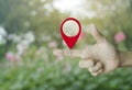 Map pointer navigation concept Royalty Free Stock Photo