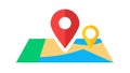 Map Pin Location Icon, Symbolizing Navigation, Place, and Geographic Data, vector design Generative AI Royalty Free Stock Photo