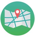 map pin, location pin isolated vector icon which can be easily edit or modified Royalty Free Stock Photo