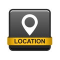 Map pin pointer icon button Royalty Free Stock Photo