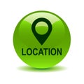 Map pin pointer icon button