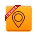 Map pin pointer icon button Royalty Free Stock Photo