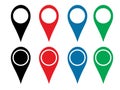 Map pin pointer icon